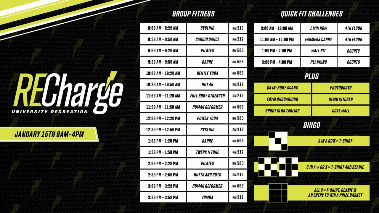 RECharge Schedule