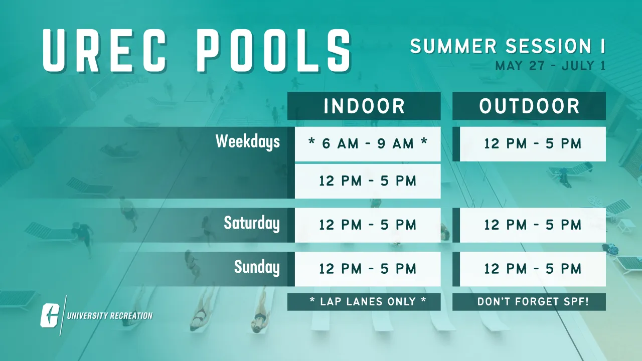 Summer Session I Pool Hours