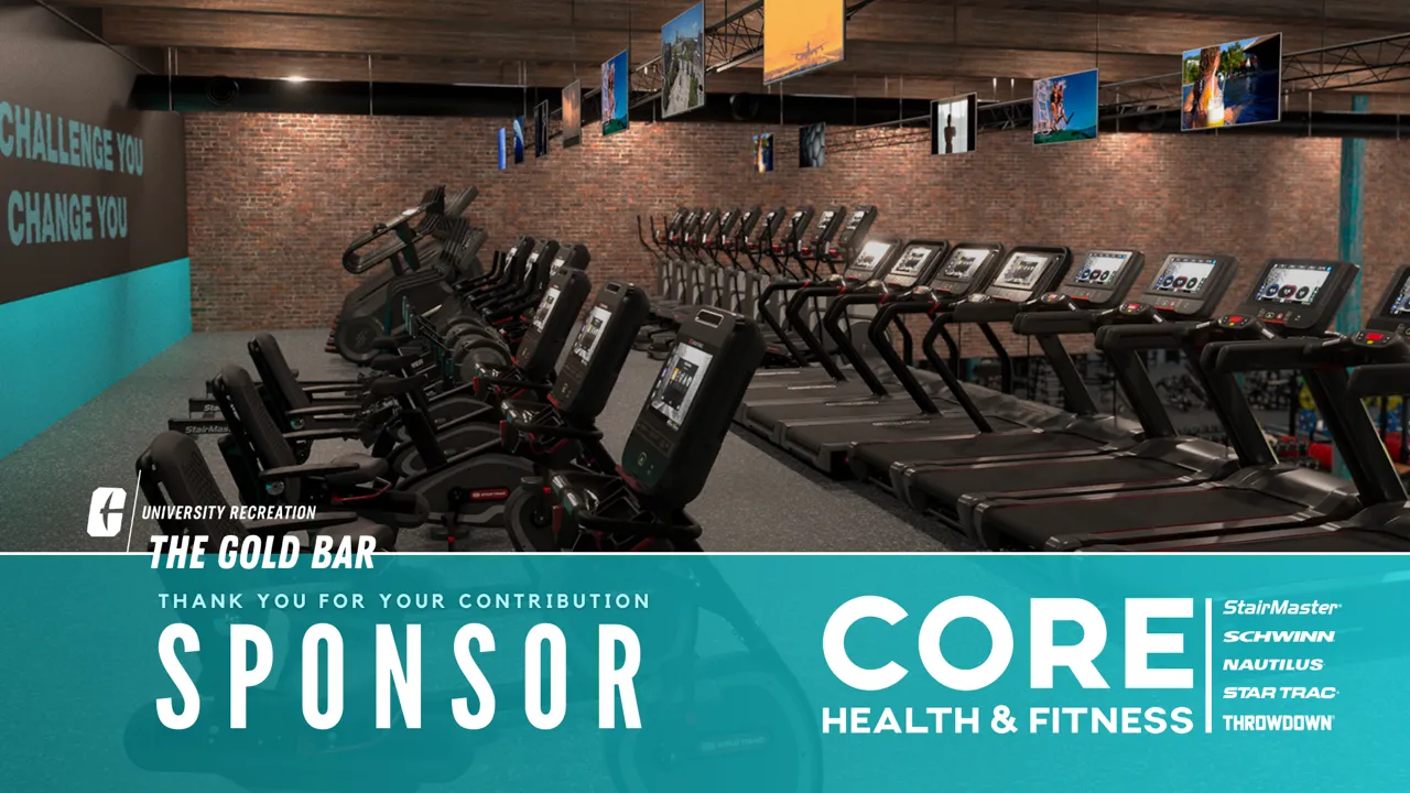 the gold bar, sponsored by core health and fitness