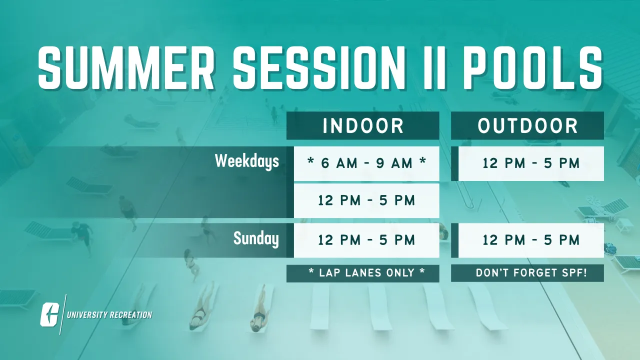 Summer Session II Pool Hours