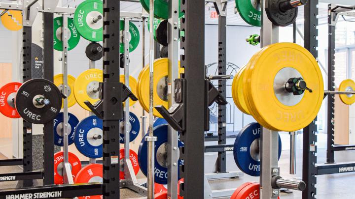 Our first floor has a lot of lifting and selectorized equipment.