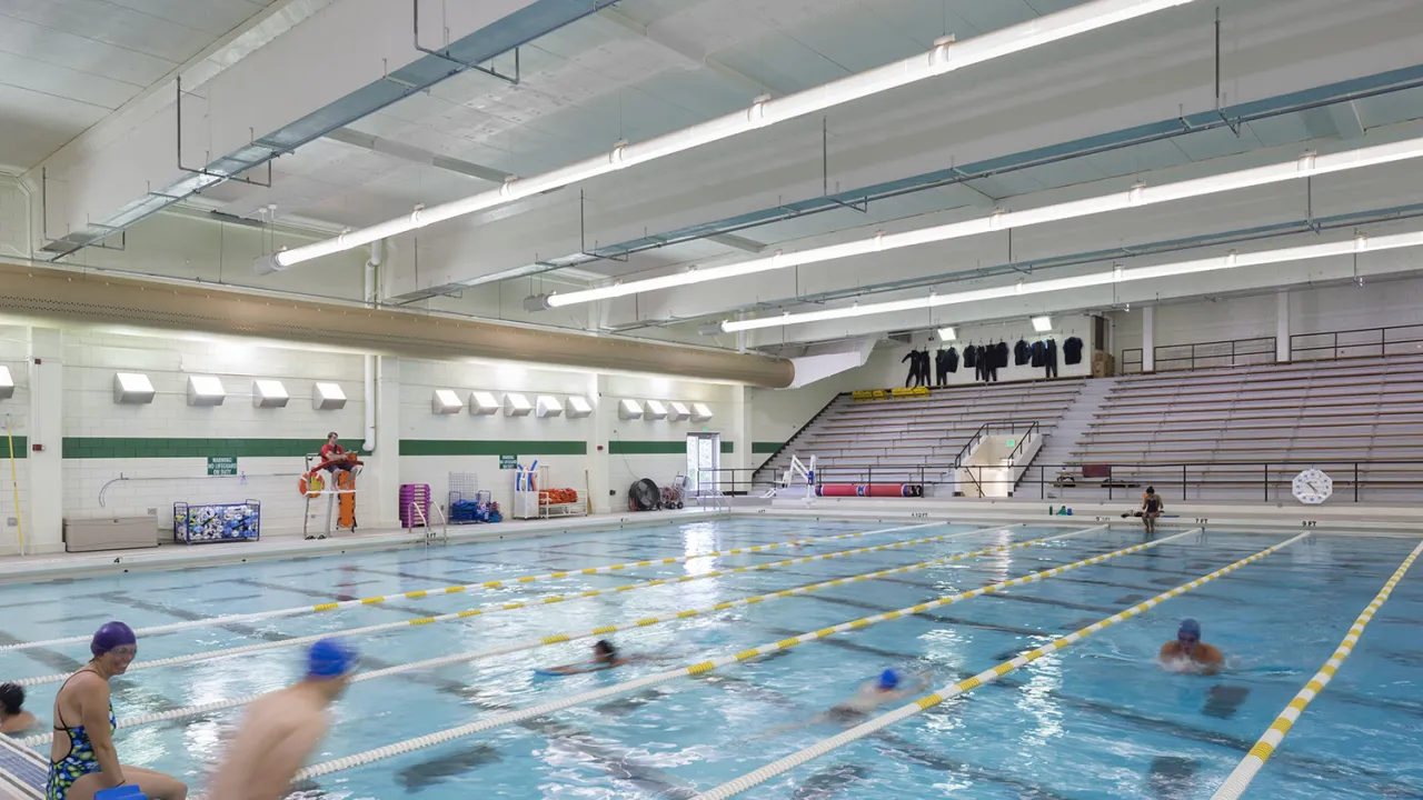 indoor lap swimming pool