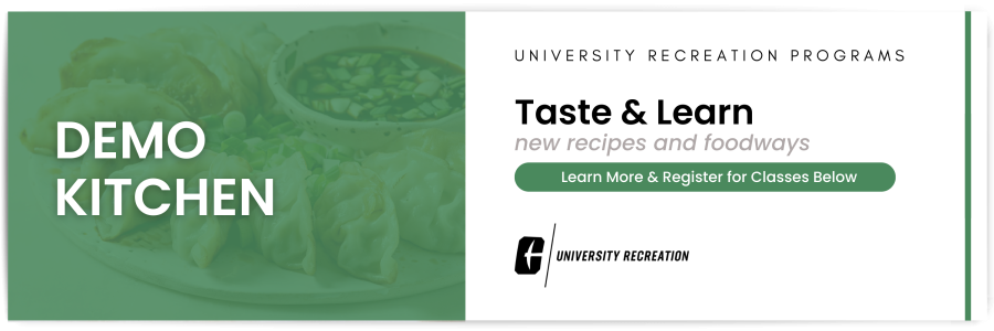 learn how to make something tasty in our demonstration kitchen