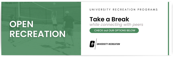 Take a break while connecting with your peers. Come check out our open recreation options.