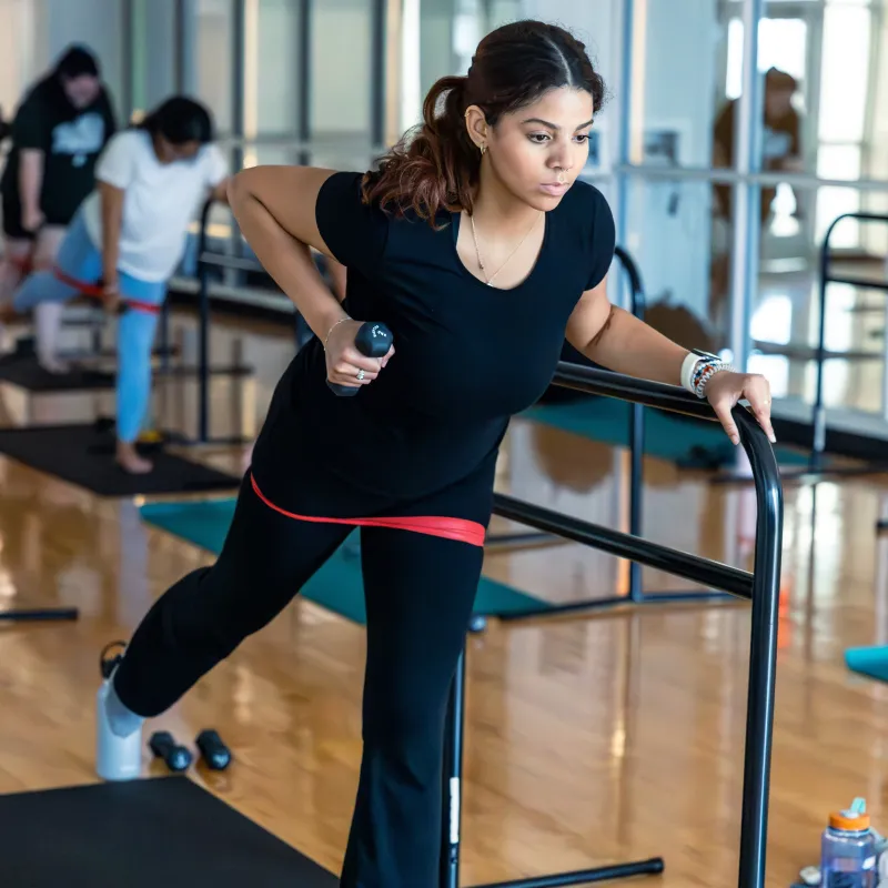 Check out our barre class.