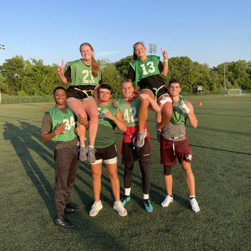 We operate flag football leagues each semester.