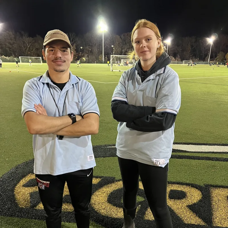 Intramural soccer leagues occur each semester.