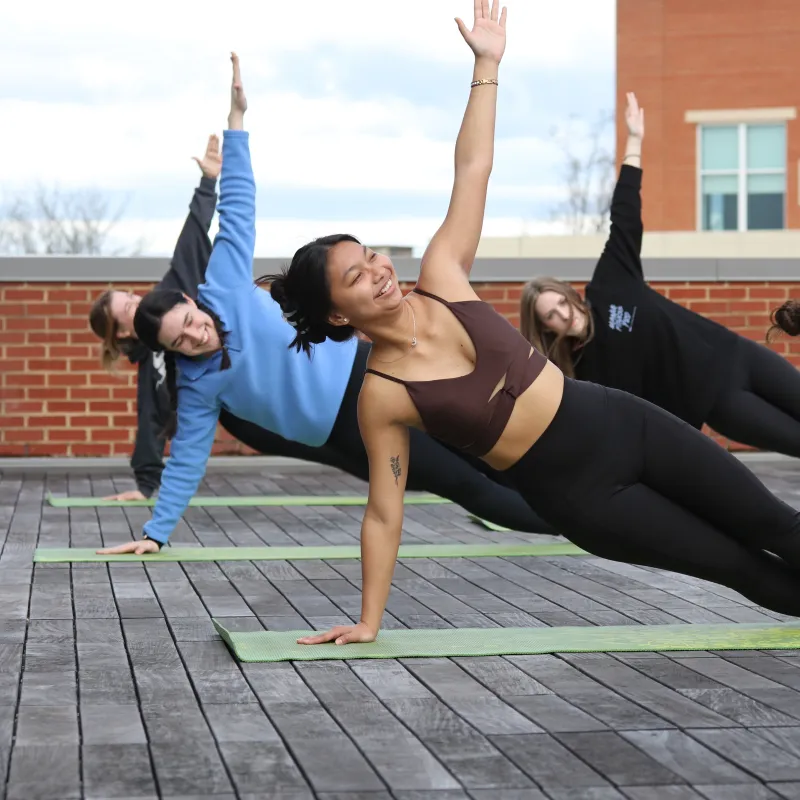 Check out our power yoga class.