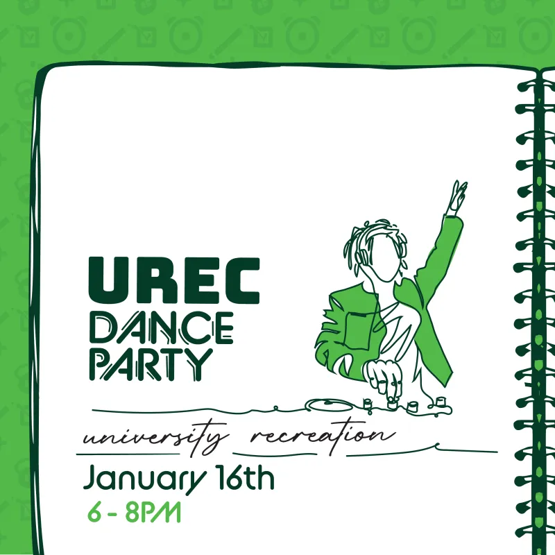 Join us january 16th for the UREC Dance Party.