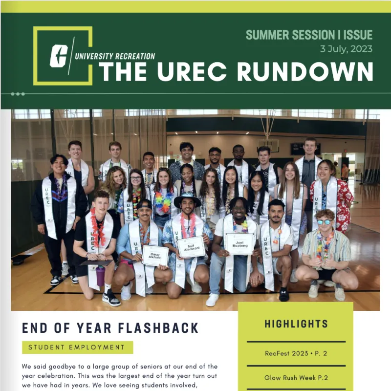 Check out our urec rundown from July 2023.