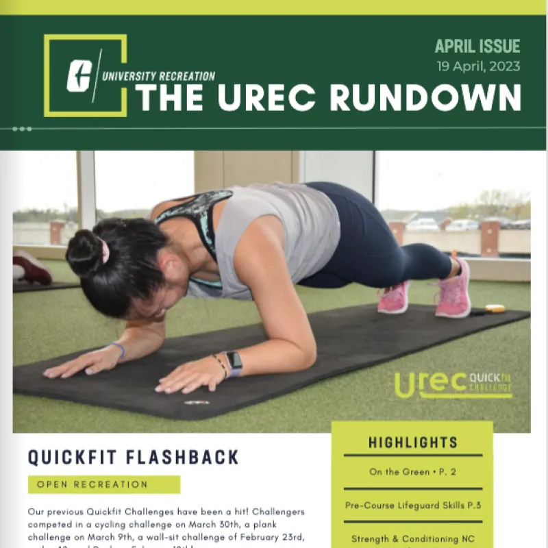 Check out our April 2023 Issue of the urec rundown.