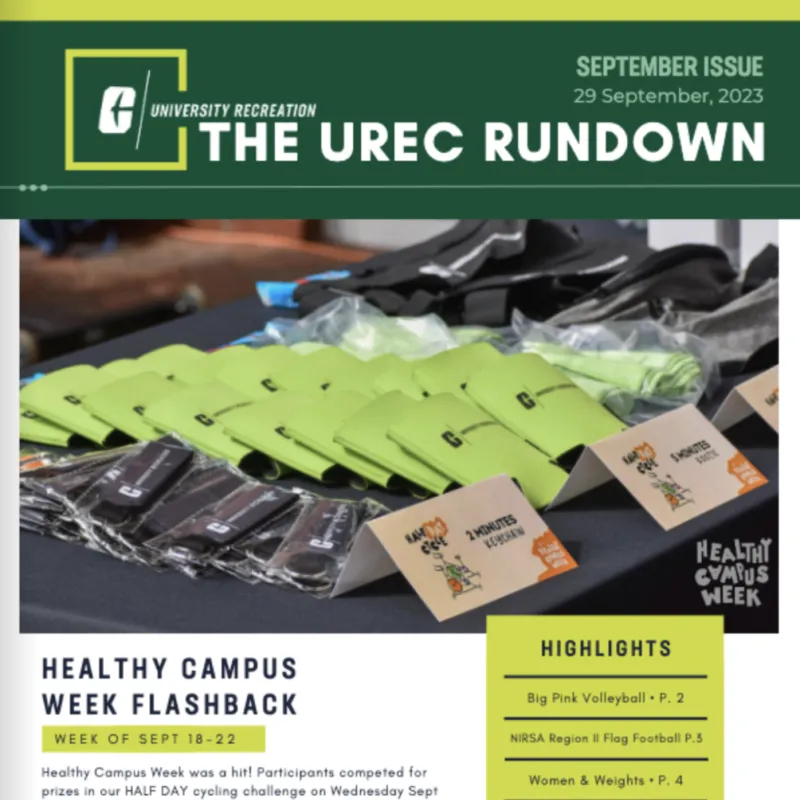 Check out our UREC Rundown September Issue 2023.