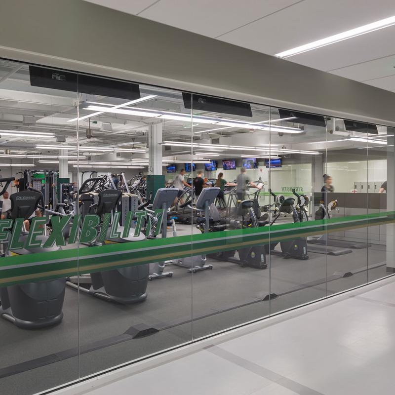 check out the weight room at belk